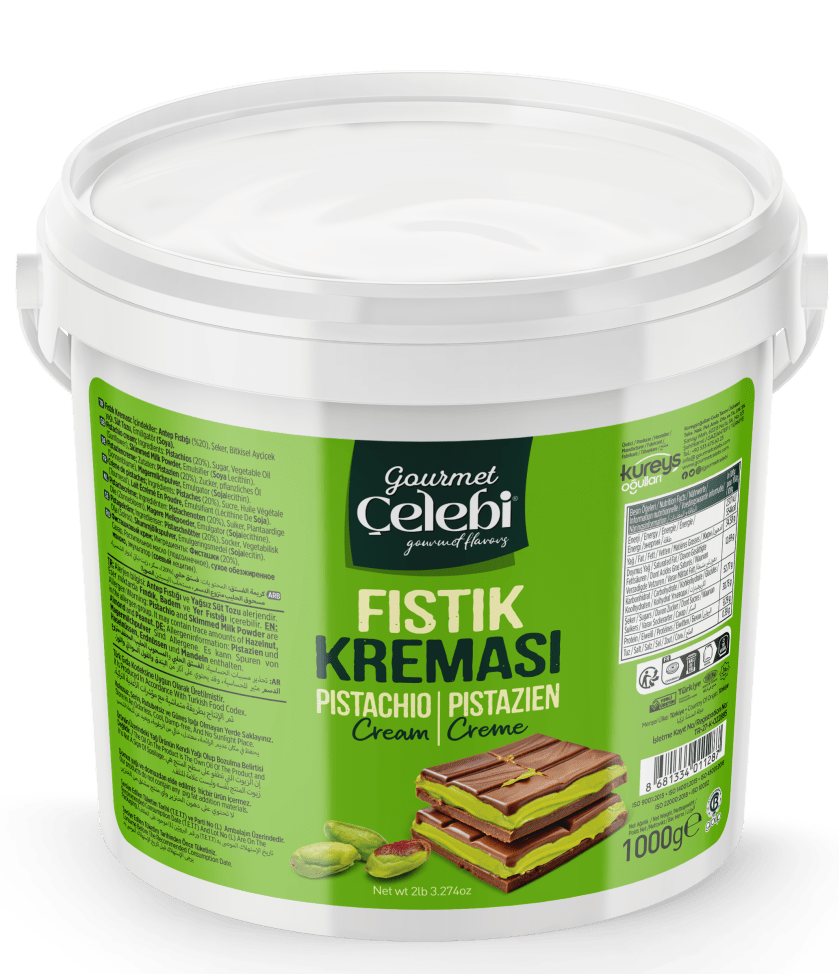 Celebiogullari Professional Antep Pistachio Cream (20% Pistachio) - 500g, 1kg & 5kg Buckets - TryAladdin