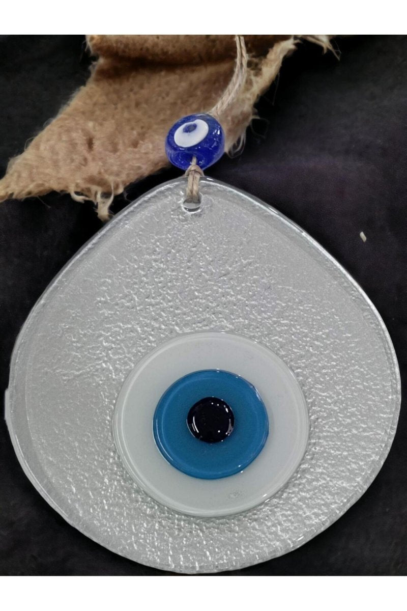 Blue Event Beaded Silver Gray Color Drop Pattern Handmade Wall Ornament - TryAladdin