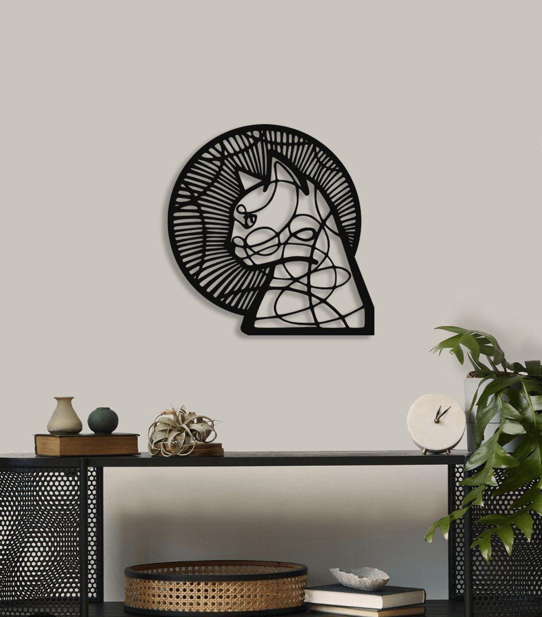 NR Dizayn | Cat Decorative Metal Wall Art - TryAladdin