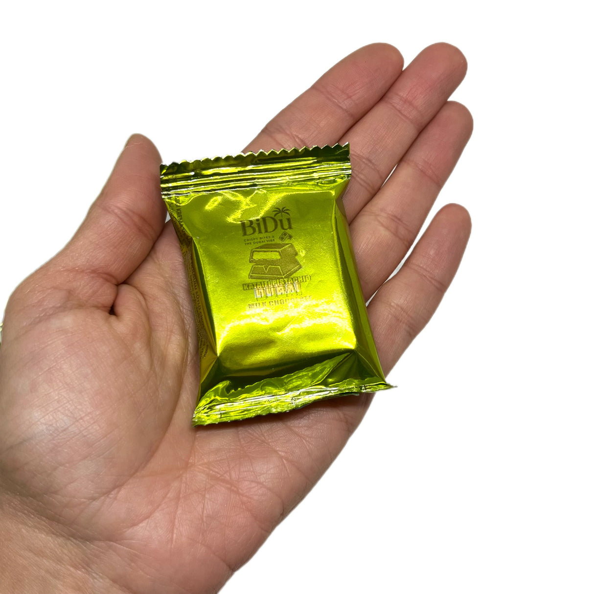 BiDu Premium Dubai-Stil Milchschokolade mit Pistazie & Weizenkleie - 17g