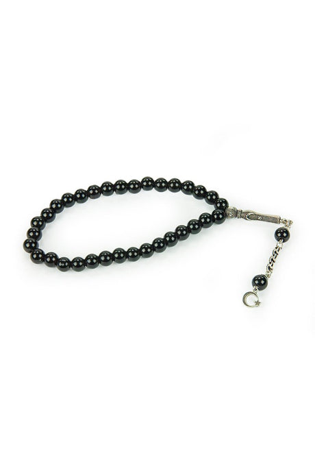 Black 33 Glass Beads Tasbih - TryAladdin