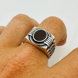 Black Onyx Stone Men's Ring - TryAladdin