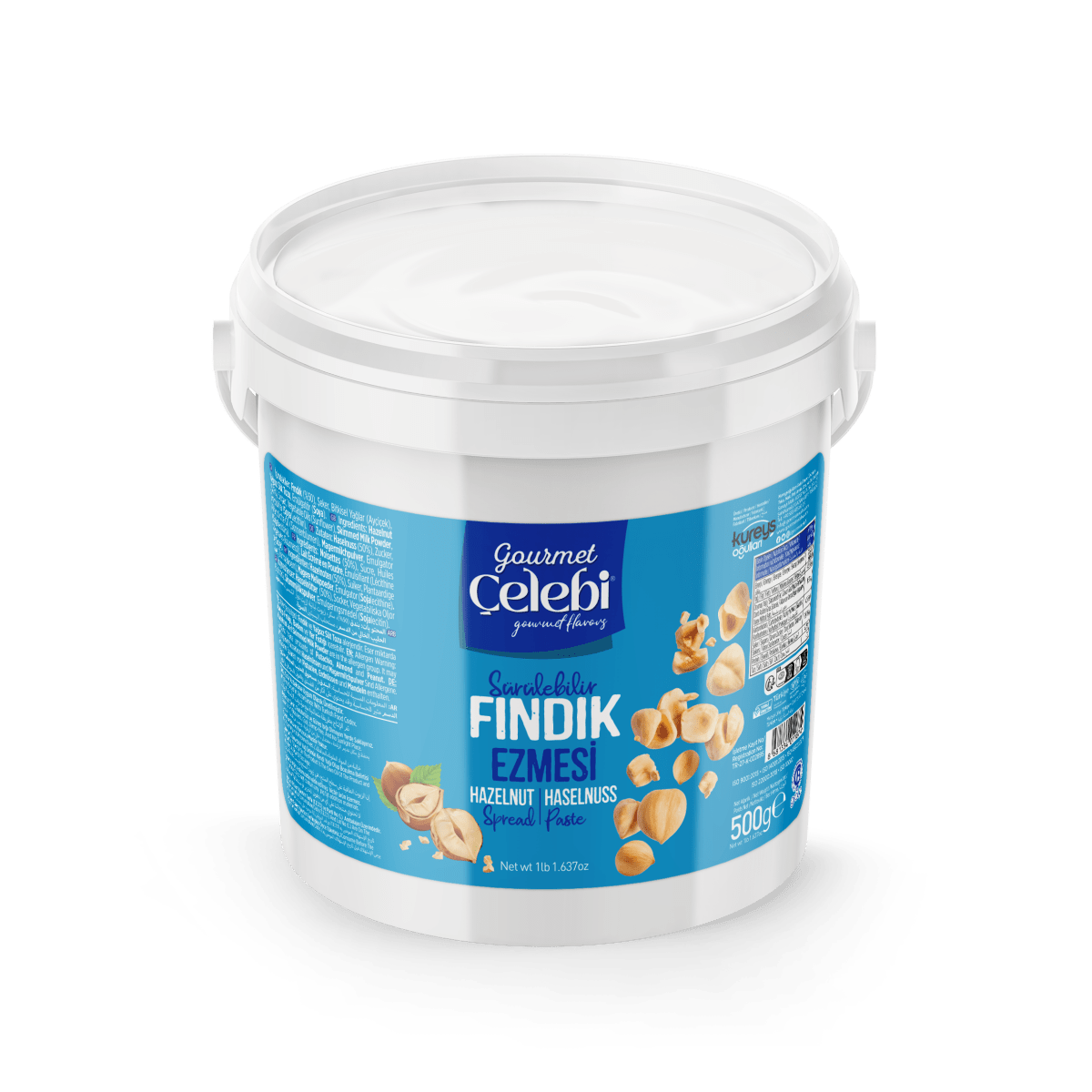 Celebiogullari Professional Hazelnut Spread (50% Hazelnut) - 500g, 1kg & 5kg Buckets - TryAladdin