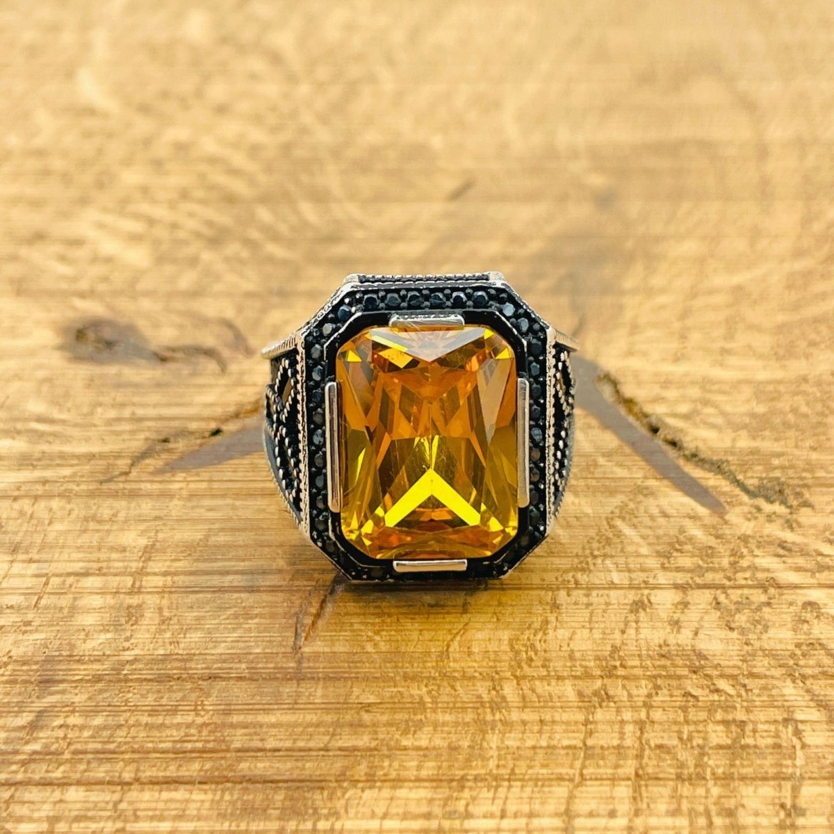 Citrine Silver Ring - TryAladdin