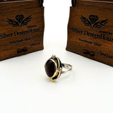 Claret Red Agate Stone Women's Ring - TryAladdin