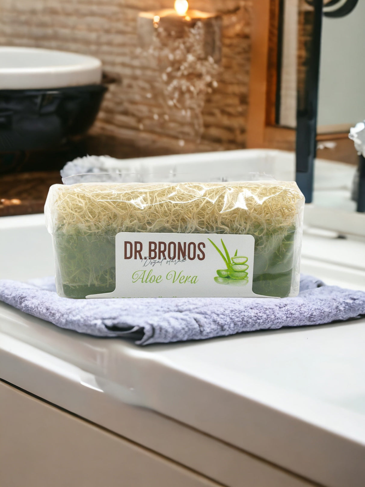 Dr. Bronos | Aloe Vera Soap with Natural Pumpkin Loofah - TryAladdin