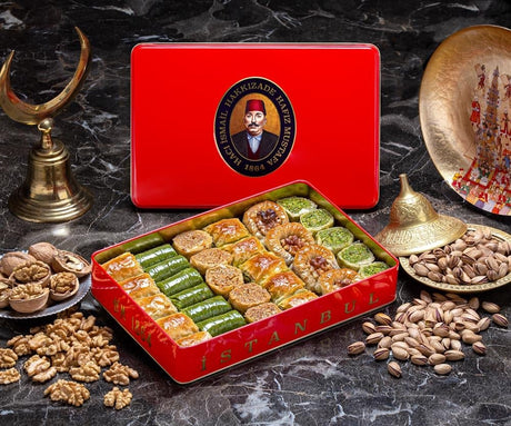 Hafiz Mustafa | Pistachio Walnut Baklava Assortment (Medium Box) - TryAladdin