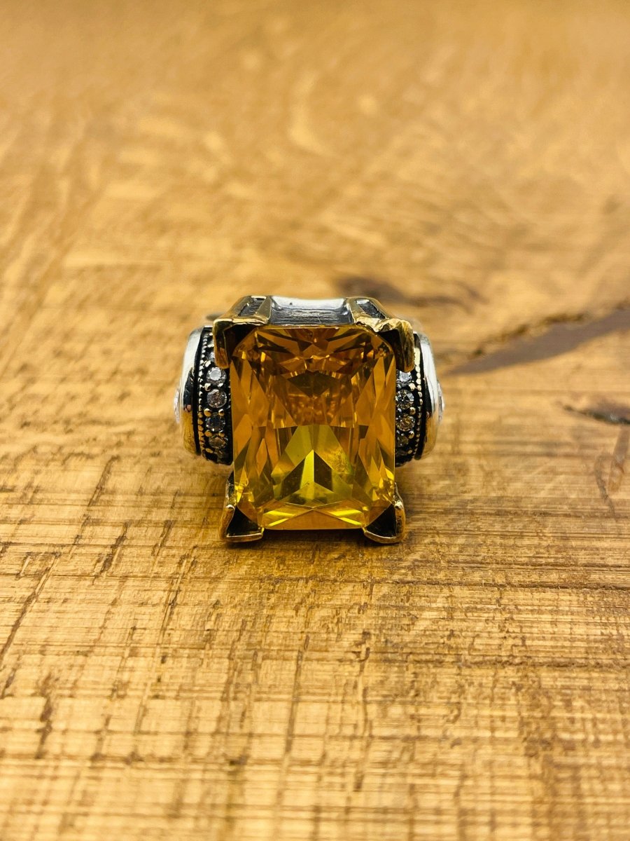 Handmade Women's Citrine Ring - TryAladdin