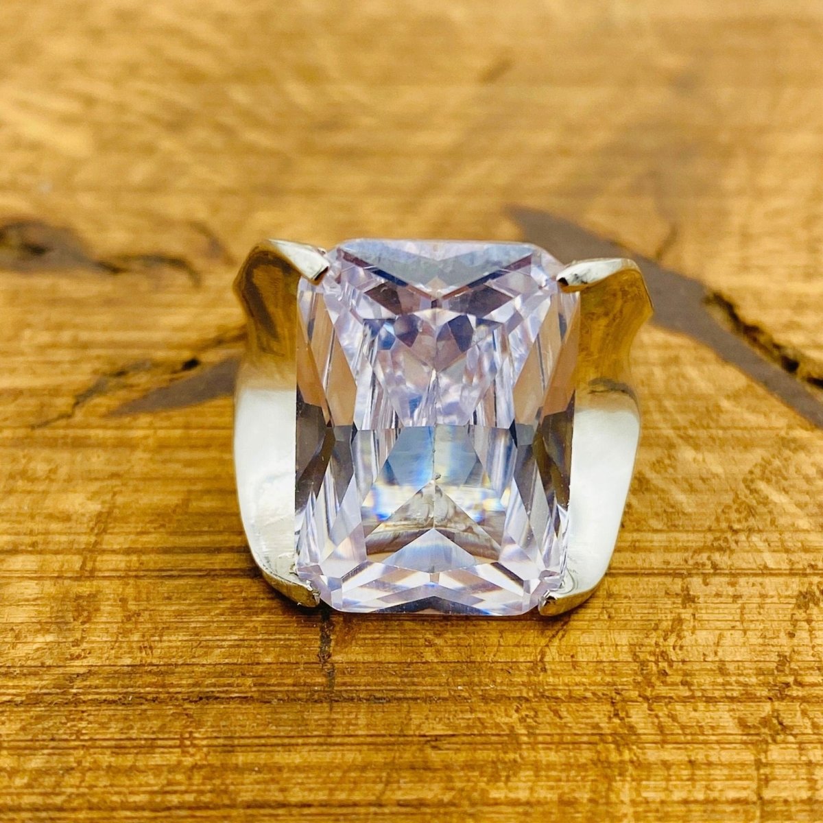 Handmade WoMen's White Zircon Ring - TryAladdin