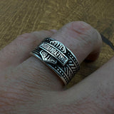 Harley Davidson 925K Sterling Silver Ring - TryAladdin