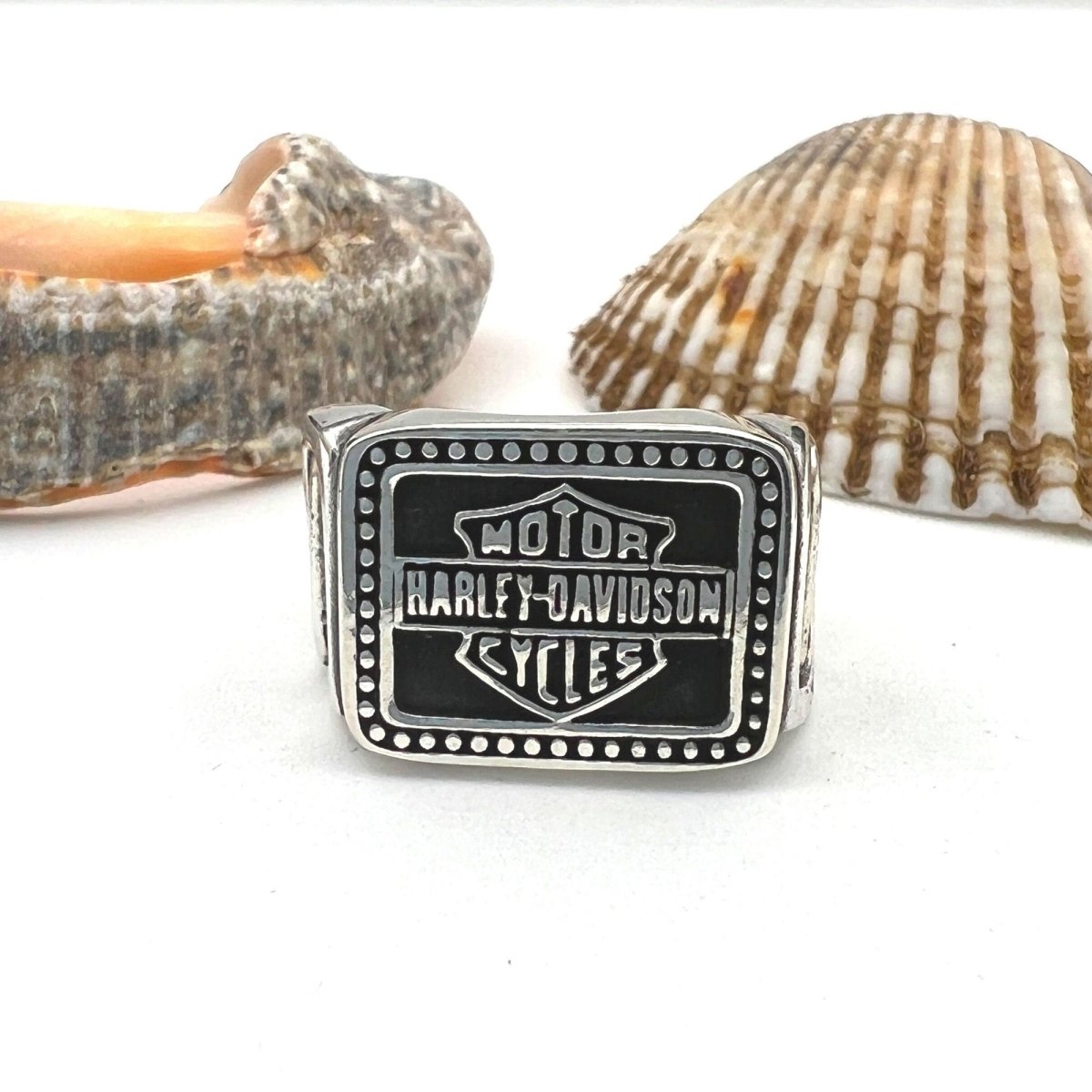 Harley Davidson 925K Sterling Silver Ring - TryAladdin