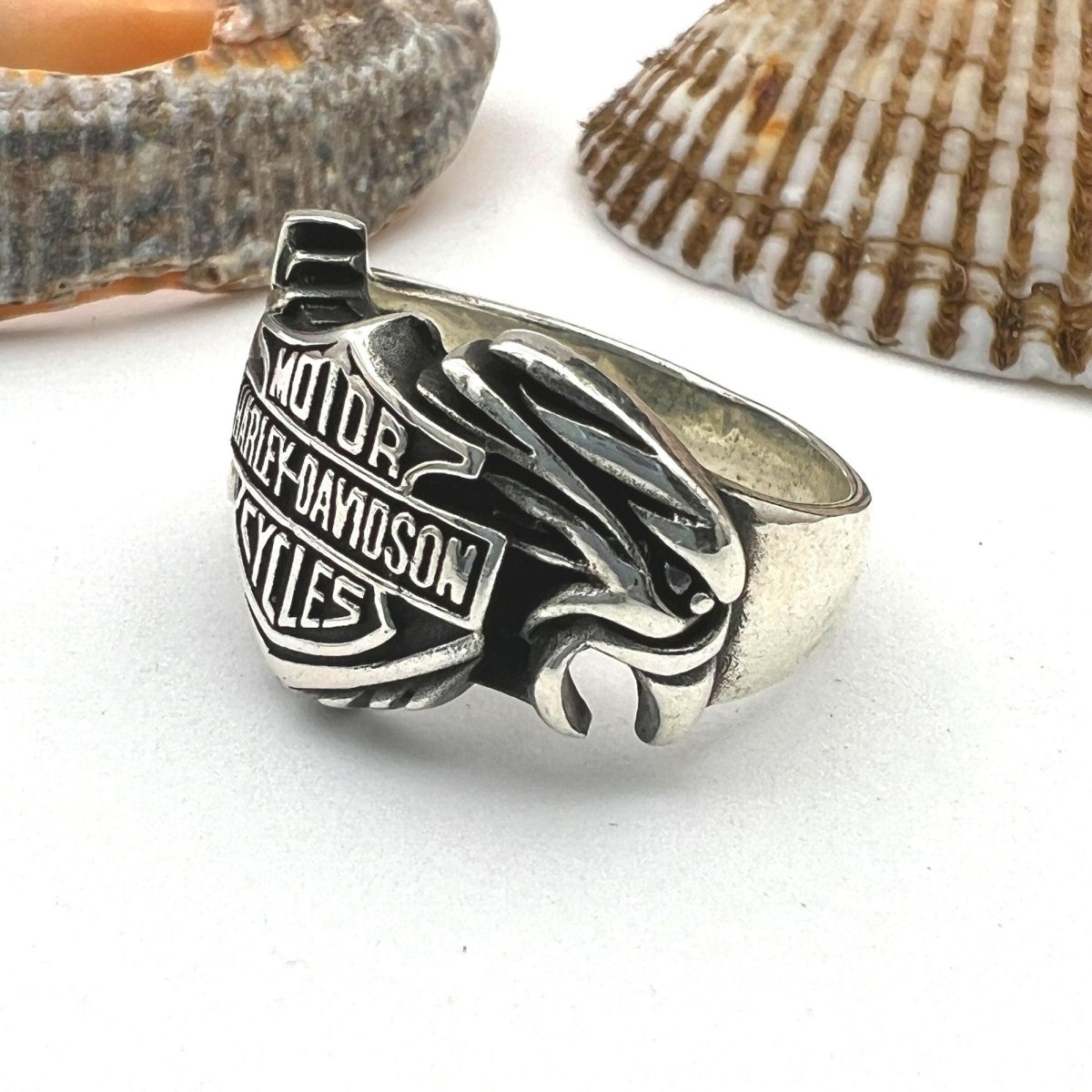 Harley Davidson Sterling Silver Ring - TryAladdin