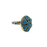 Istanbul Jewelry | Turquoise Ottoman Style Handmade Silver Ring - TryAladdin