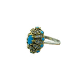 Istanbul Jewelry | Turquoise Ottoman Style Handmade Silver Ring - TryAladdin