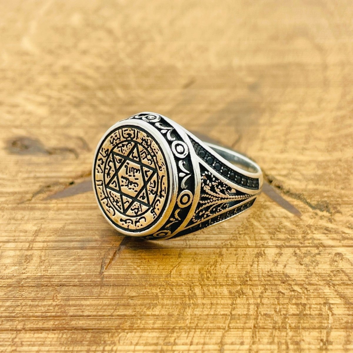 King Solomon Seal Silver Ring - TryAladdin