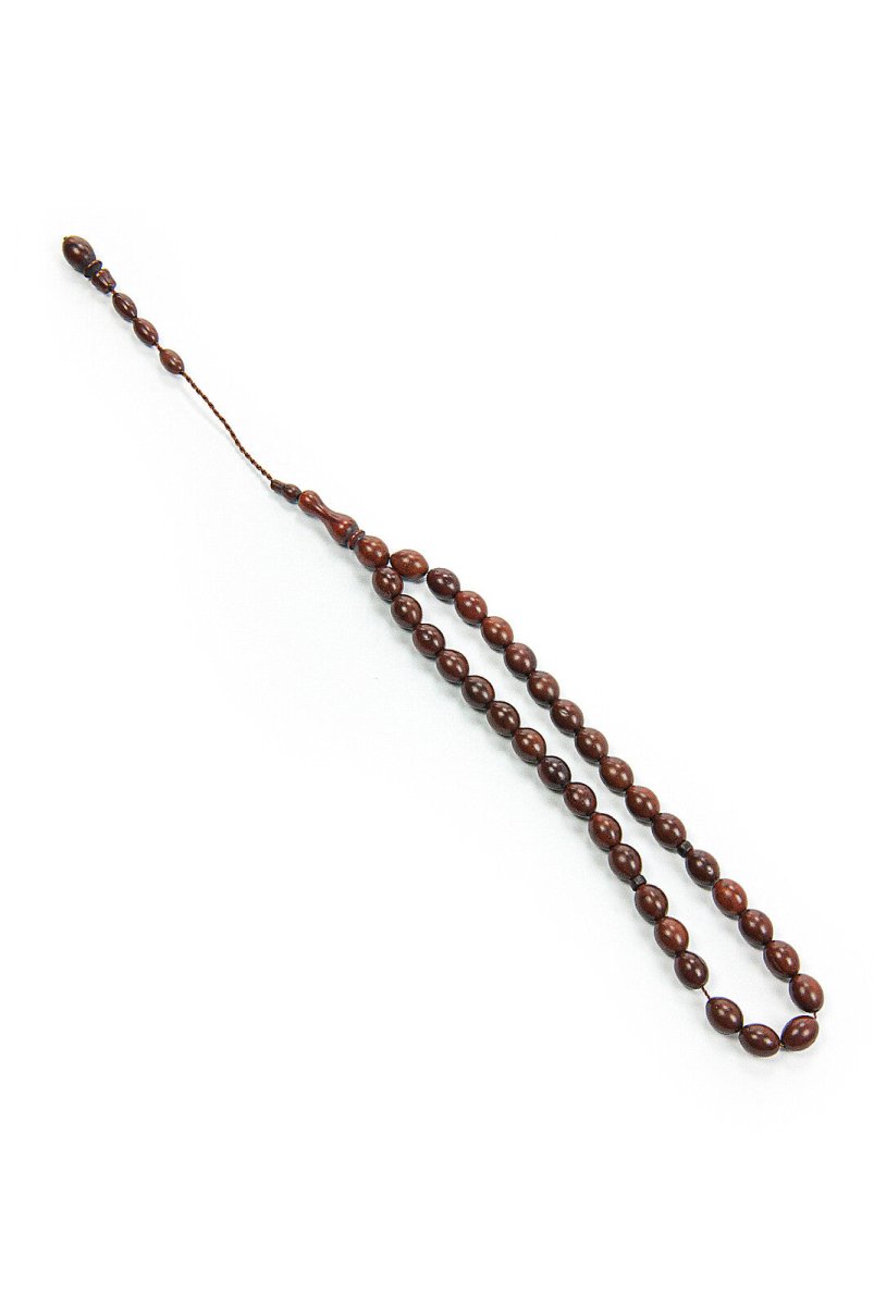 Kuka Wood Tasbih - 33 Beads - 7 mm - Iznik Chubby Beige Model - TryAladdin