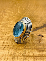 Light Blue Paraiba Ring - TryAladdin