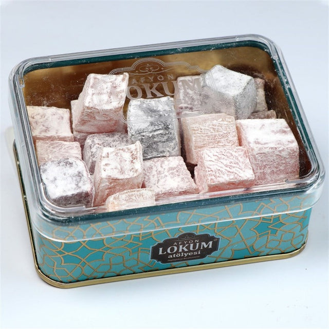 Lokum Atolyesi | Mixed Fruit Flavored Bird Delight in Metal Box - TryAladdin