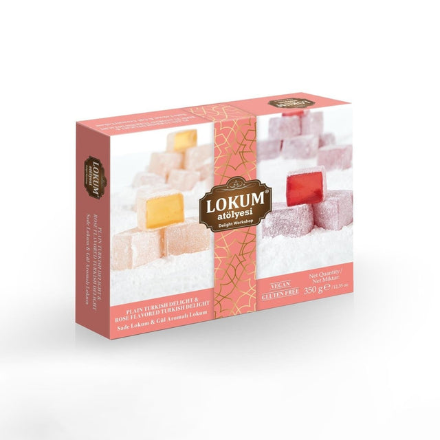 Lokum Atolyesi | Plain and Rose Flavored Turkish Delight - TryAladdin