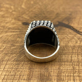 Men's Black Zircon Ottoman Ring - TryAladdin