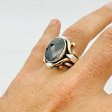 Men's Black Zircon Stone Ring - TryAladdin