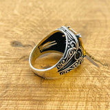 Men's Citrine Silver Ring - TryAladdin