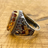 Men's Handmade Multi - Color Zultanite Stone Ring - TryAladdin