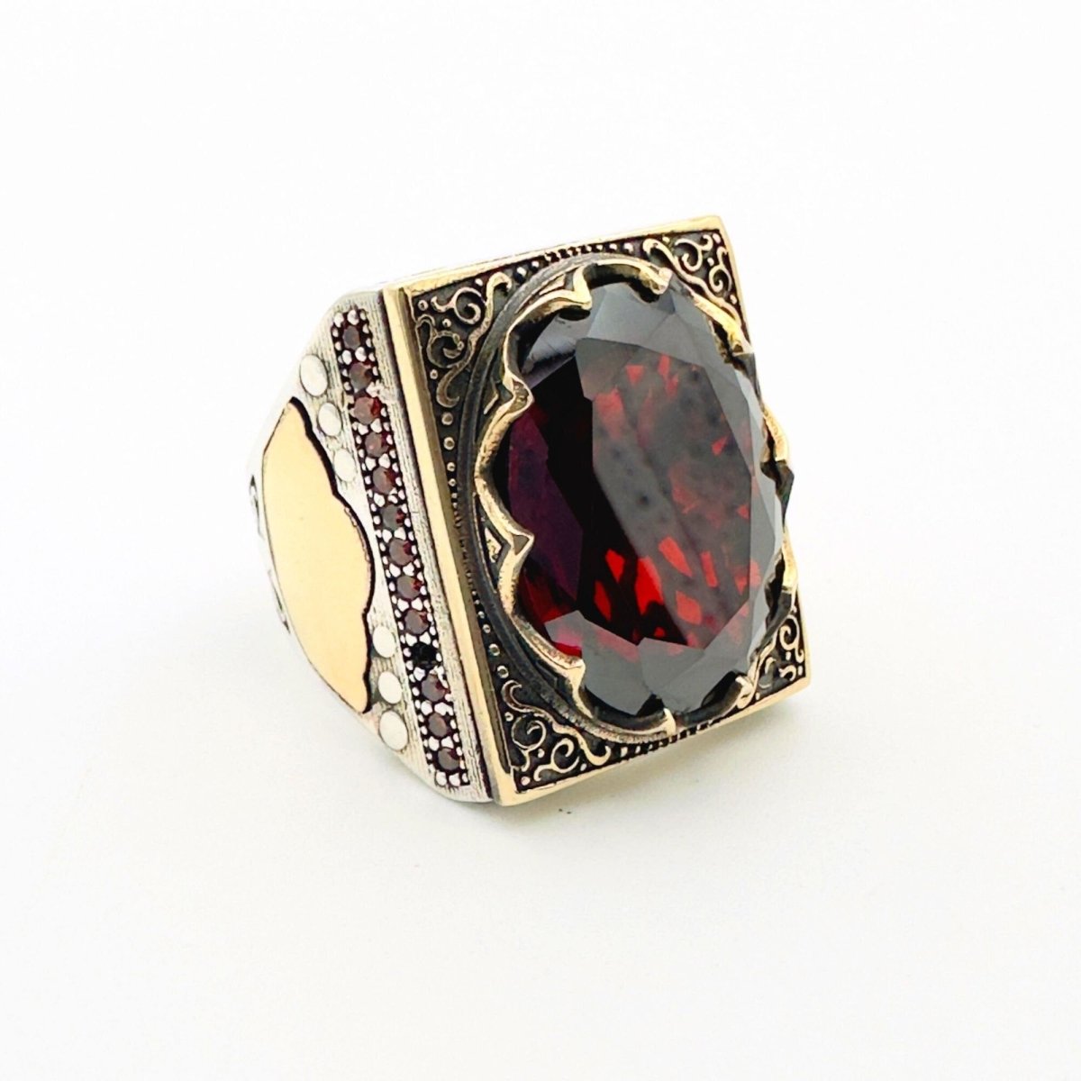 Men's Handmade Ruby Ring - TryAladdin