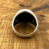 Men's Knitting Pattern Silver Ring - TryAladdin