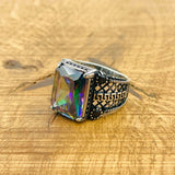 Men's Mystic Topaz Ring - TryAladdin