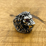 Men's Silver Lion Ring - TryAladdin