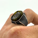 Men's Silver Star of David with Seal of Solomon Ring - TryAladdin