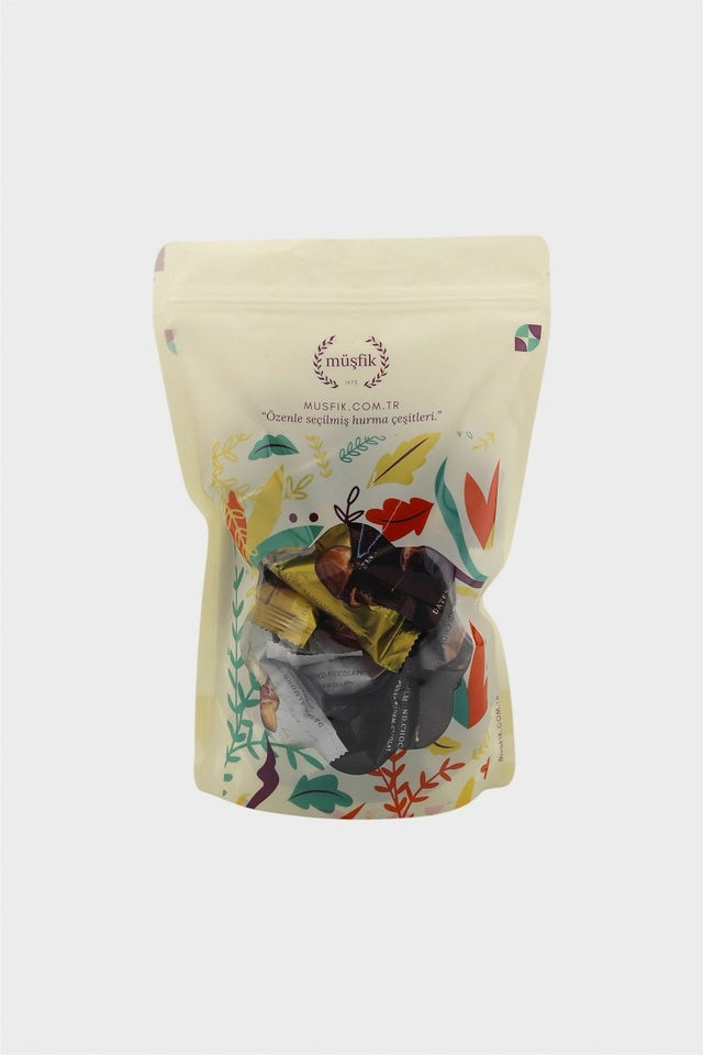 Musfik | Belgian Chocolate Covered Dates with Almond Mix 500g - TryAladdin