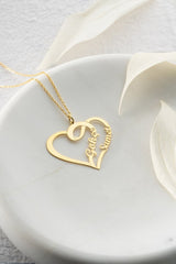 Nereze | Personalized Heart Name Necklace - TryAladdin