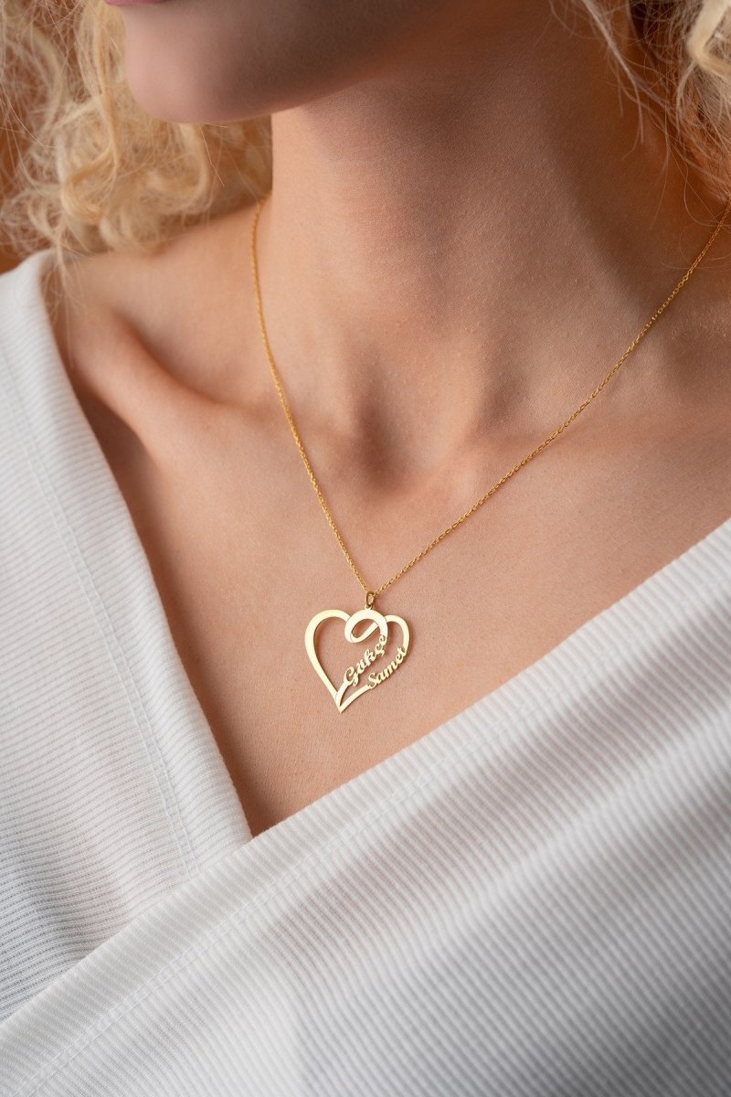 Nereze | Personalized Heart Name Necklace - TryAladdin