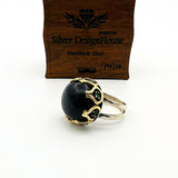 Oval Onyx Stone Women's Ring - TryAladdin