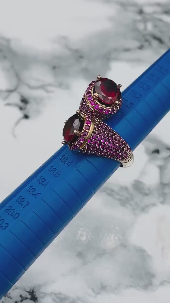 Istanbul Jewelry | Ruby Turkish Design Handmade Silver Ring