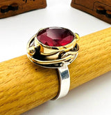 Red Ruby Stone Ladies Ring - TryAladdin