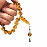 Selderesi | 17 Beads Efe Size (Small Size) Mascot Fire Amber Tasbih - TryAladdin