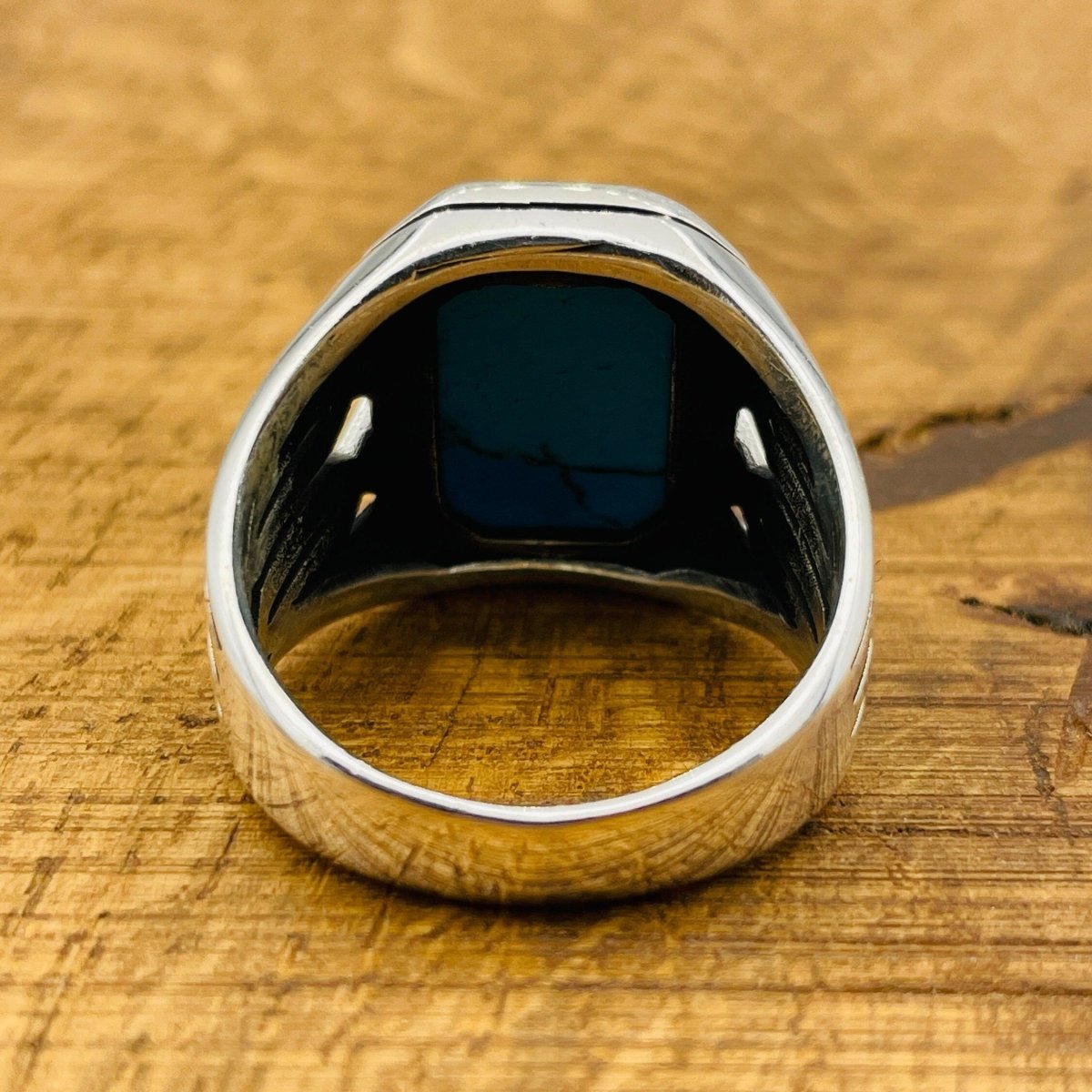 Square Blue Turquoise Ring - TryAladdin