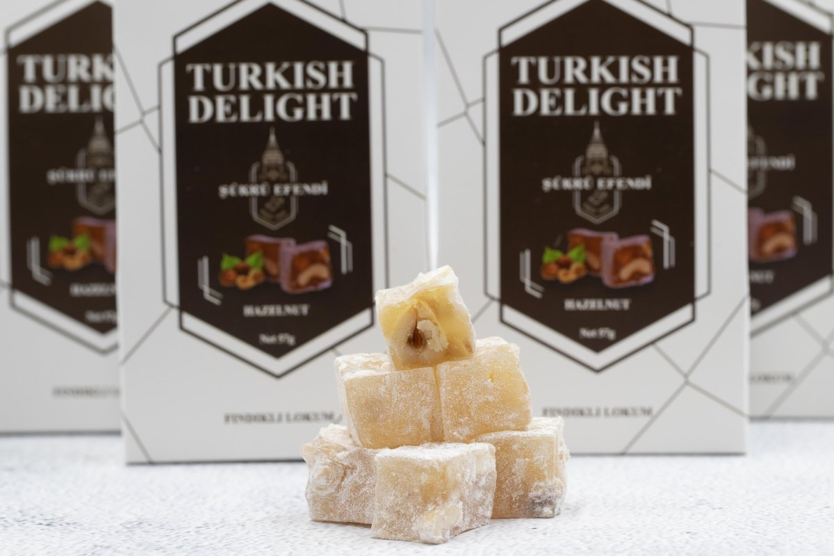 Sukru Efendi 1935 | Open and Enjoy Turkish Delight Hazelnut - TryAladdin