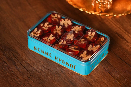 Sukru Efendi 1935 | Turkish Walnut Churchkhela (Cevizli Sucuk) with Pomegranate Molases in Metal Box - TryAladdin