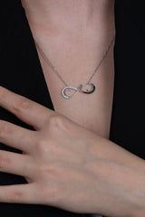 Taki | Infinite Love Ladies Silver Necklace Valentine Gift - TryAladdin