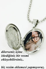 Taki | Oval Necklace with Photo Frame Lid Gift for Valentine - TryAladdin