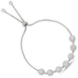 Taki | Silver Bracelet with Imitation Diamond Stones - TryAladdin