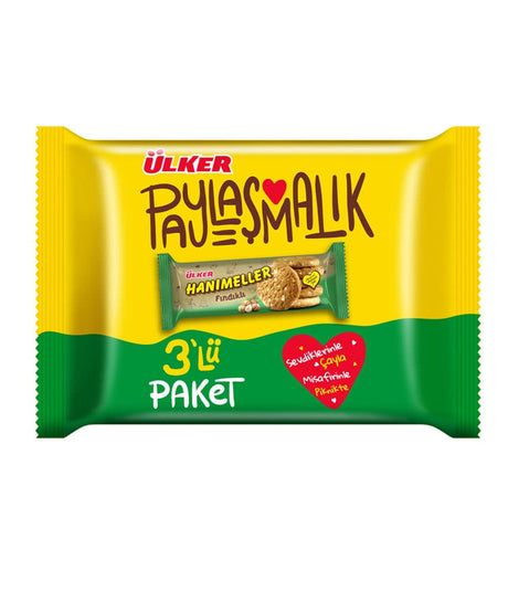 Ulker | Hanimeller Cookies with Hazelnut 3x82g - TryAladdin