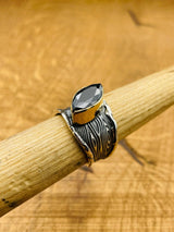 Women's Black Onyx Silver Ring - TryAladdin