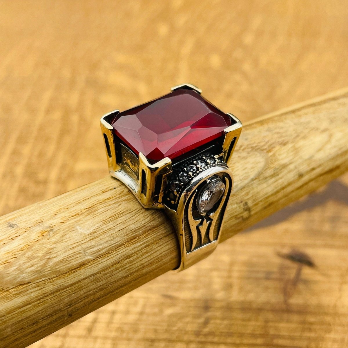 Women's Ruby Silver Ring - TryAladdin