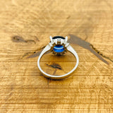 Women's Sapphire Silver Ring - TryAladdin