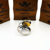 Yellow Citrine Stone Women's Ring - TryAladdin